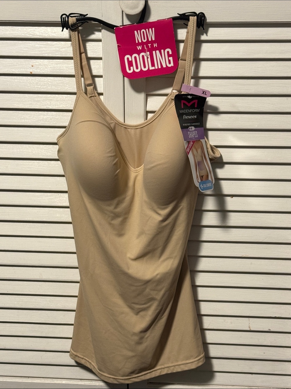 NWT Maidenform Beige Cooling Shapewear Camisole